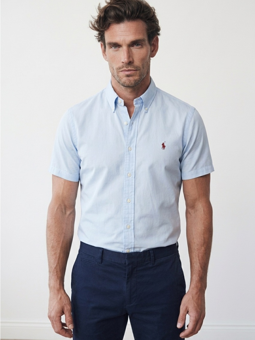 👕 Ralph Lauren Custom Fit Button-Down Shirt – Men’s L